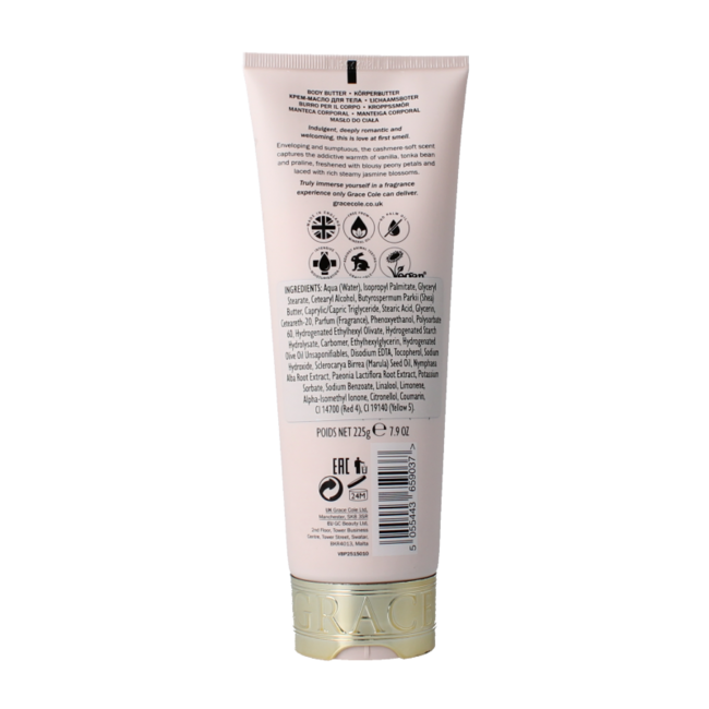 Burro Corpo Grace Cole Vanilla Blush & Peony 225 Grammi