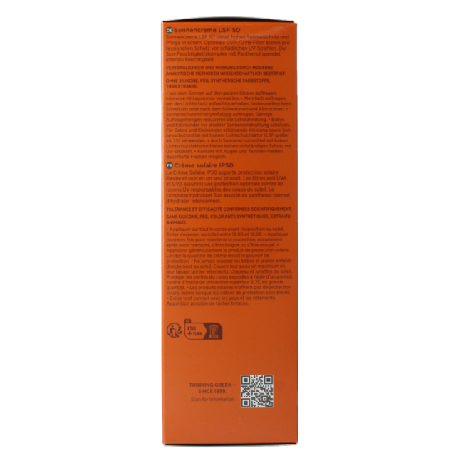 Borlind Body suncare creme SPF50 200 mililitros