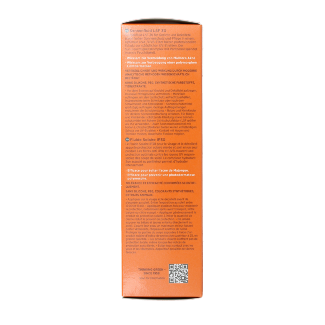 Borlind Fluid przeciwsłoneczny do twarzy SPF30 bio 75 Mililitrów