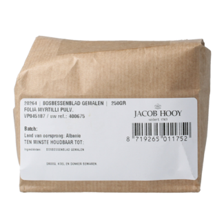 Jacob Hooy Jacob Hooy Hojas de arándano molidas 250 gramos