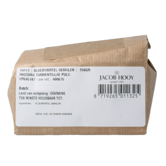 Jacob Hooy Jacob Hooy Tormentil Root ground 250 Gram