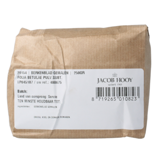 Jacob Hooy Jacob Hooy Hojas de abedul molidas 250 gramos
