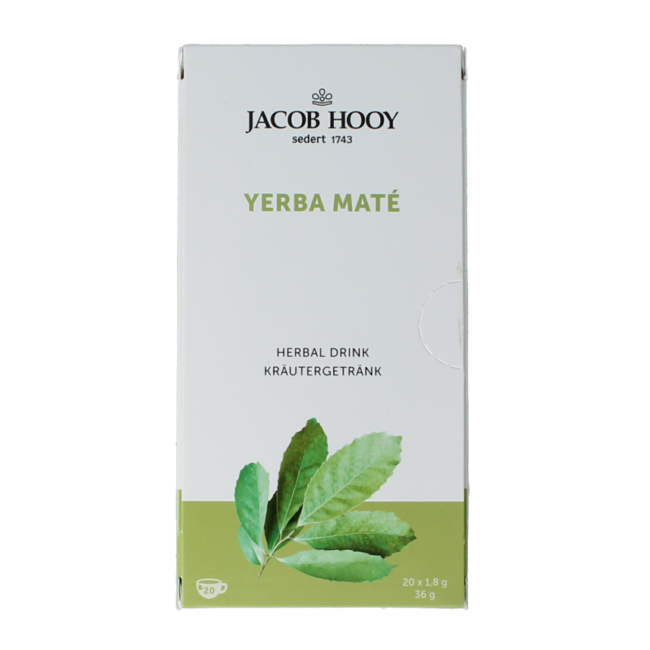 Jacob Hooy Yerba Mate Tea 20 Bags