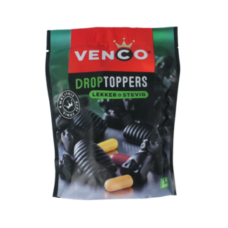 Venco Droptoppers Firm Liquorice Mix 225g