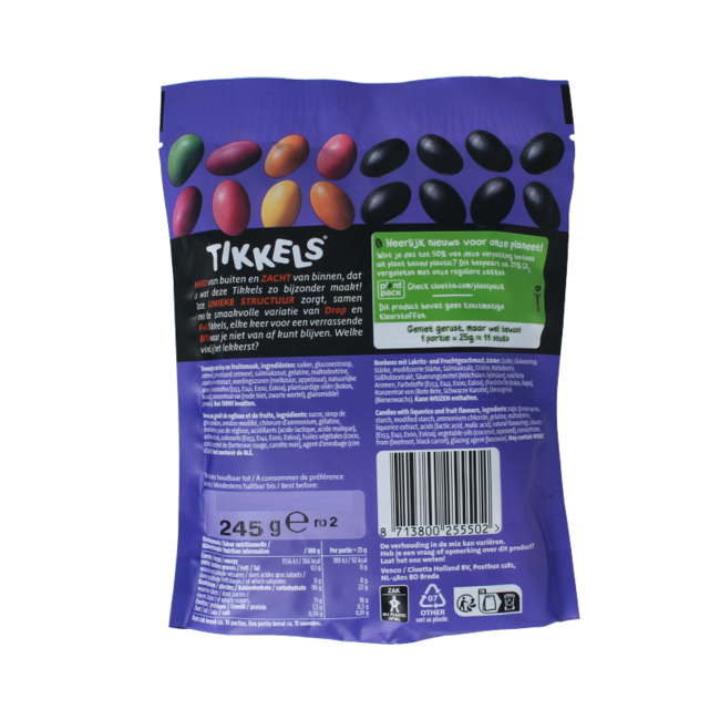 Tikkels drop & fruit 245 Gramm