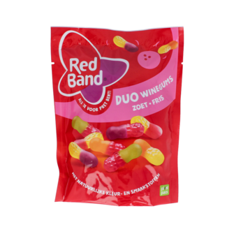 Red Band Red Band Winegums duo zoet fris 215 Gram