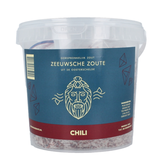Zeeuwsche Zoute Sale Zeeuwsche Zoute al Peperoncino in Secchio 1 Chilogrammo