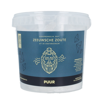 Zeeuwsche Zoute Zeeuwsche Zoute Puur sal en cubo 1 Kilogramo