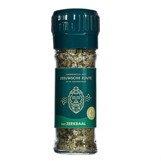Zeeuwsche Zoute Molinillo de Sal Zeeuwsche Zoute con Salicornia 55 Gramos