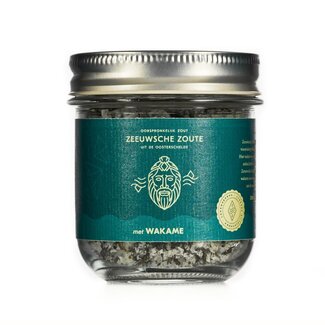 Zeeuwsche Zoute Sale Zeeuwsche Zoute con wakame, vaso in vetro biologico 100 Grammi