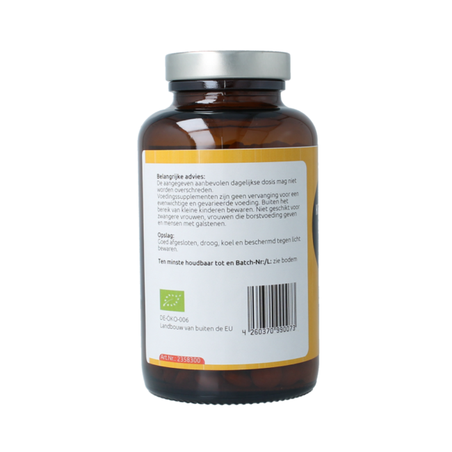 Hanoju Turmeric powder + piperine 500mg organic 300 Tablets