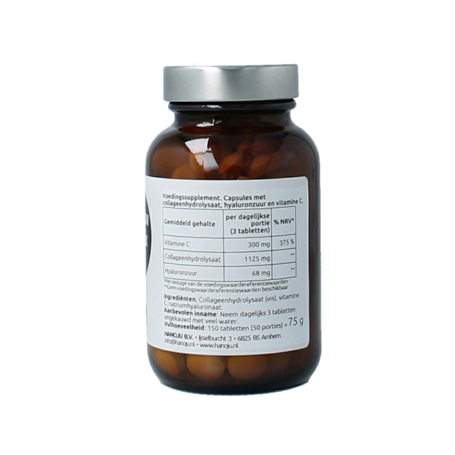 Hanoju Hyaluron complejo de colágeno + vitamina C 150 Comprimidos
