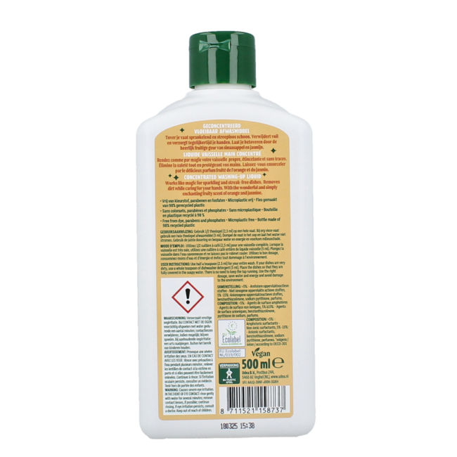 The Good Witch Afwasmiddel sinaasappel jasmijn 500 Milliliter