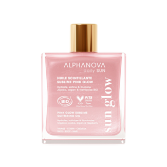 Alphanova Sun Alphanova Sun Sublime aceite con purpurina pink glow bio 50 mililitros