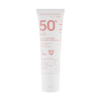 Alphanova Sun Leche solar para bebés sensible bio SPF50+ 50 mililitros
