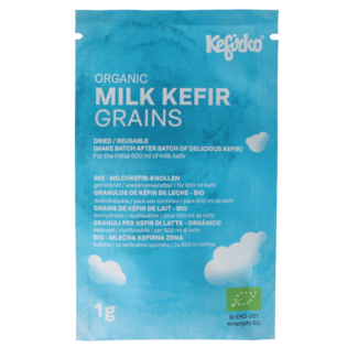 Kefirko Kefirko Starter granos de kéfir de leche bio 1 gramo