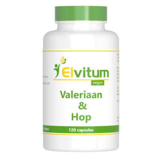 Elvitum Elvitum Valeriaan en hop extract 120 Capsules