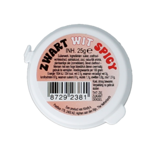 Kindly's Kindly's Zwart wit spicy 25 gramos