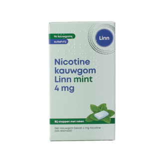 Linn Linn Nikotinkaugummi 4 mg Minze 96 Stück