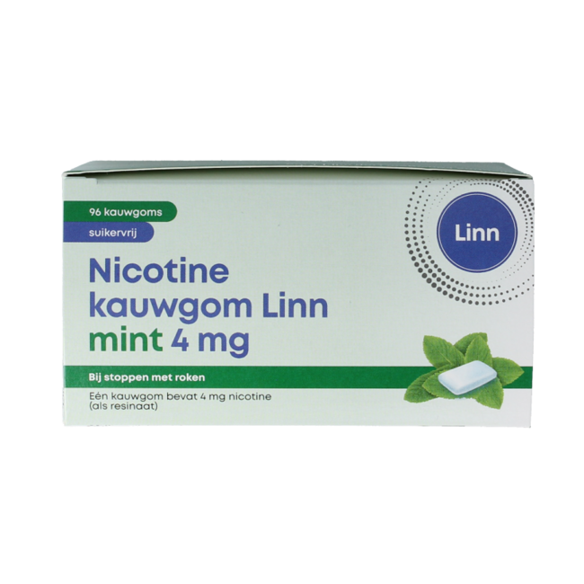 Linn Chicles de Nicotina 4 mg menta 96 unidades