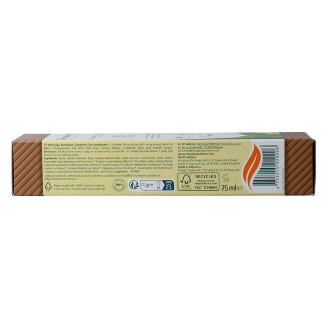 Botanique toothpaste complete care mint 75 Gram