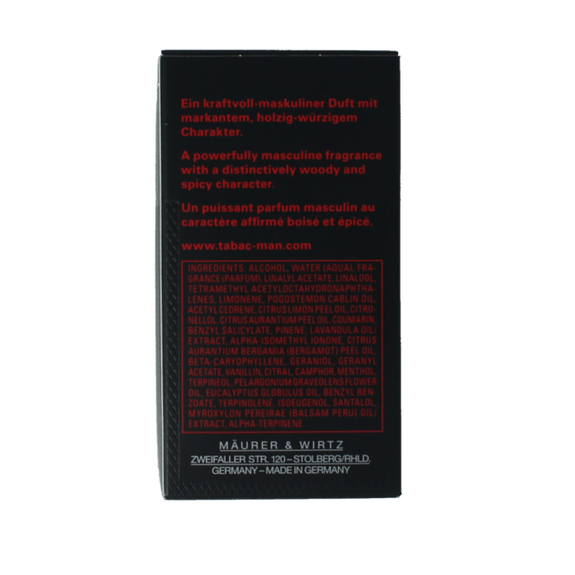 Tabac Man eau de toilette spray naturale 50 Millilitri