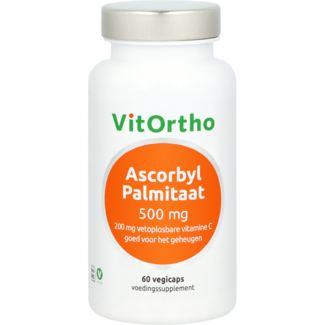 VitOrtho VitOrtho Ascorbyl palmitaat 500mg 60 Cápsulas vegetarianas