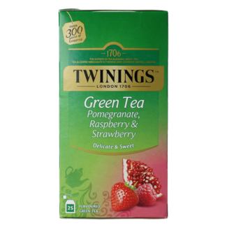 Twinings Green tea pomegranate raspberry strawberry 25 bags