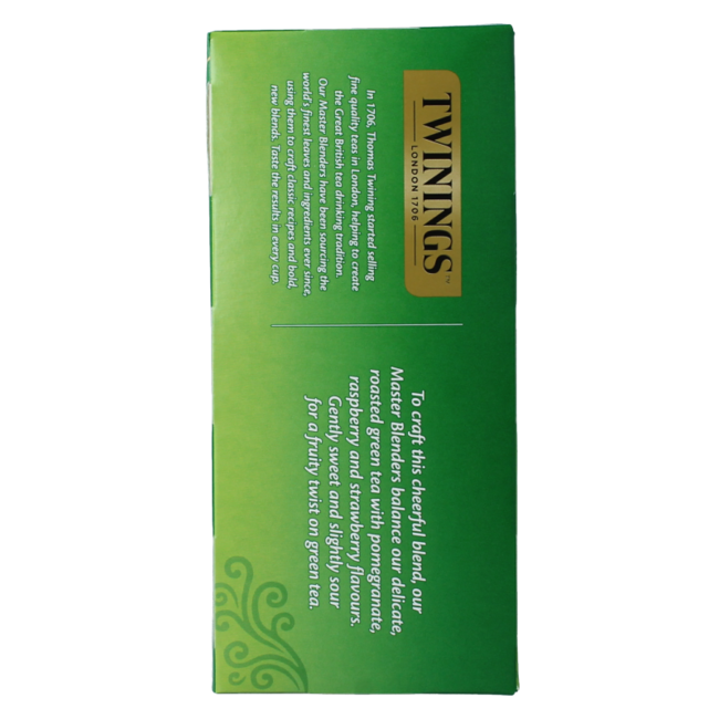 The vert pomogranate raspberry strawberry 25 Zakjes