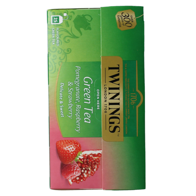 Thé vert pomegranate raspberry strawberry 25 Beutel