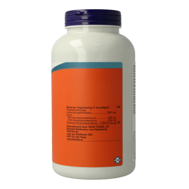 NOW Omega 3 max olio di pesce D3 EPA DHA 180 Capsule molli