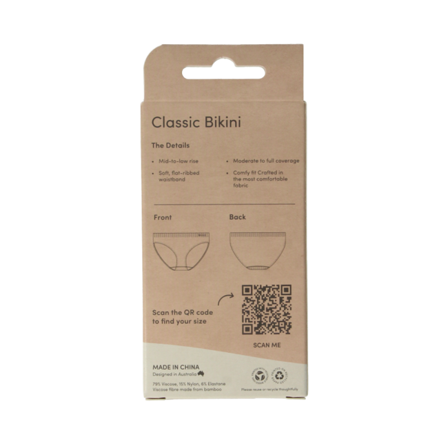 Boody Classic bikinislip blush L 1 Stuks