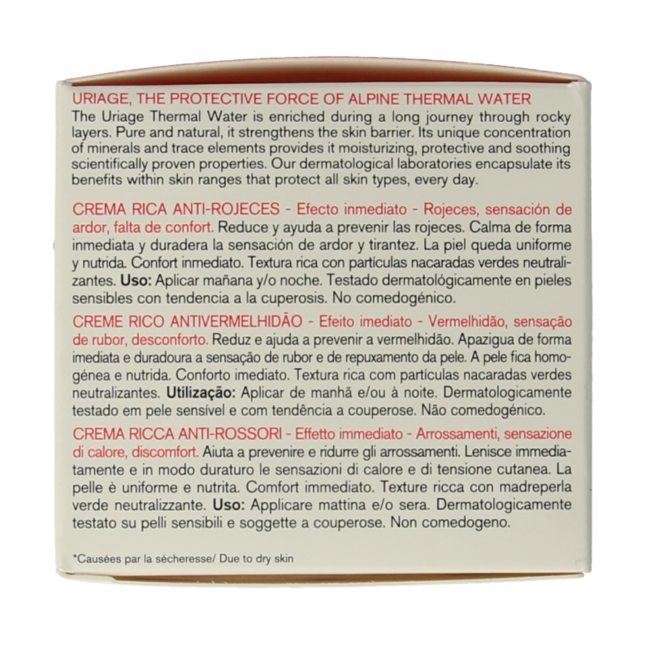 Uriage Roseliane rijke creme anti rouge 40 Milliliter