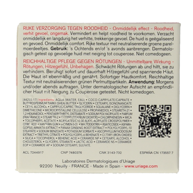 Uriage Roséliane Crème Riche Anti-Rougeurs 40 ml