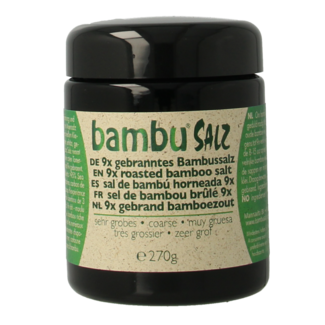 Bambu Salz Bambu Salz Bambusalz sehr grob 9-fach gebrannt 270 Gramm