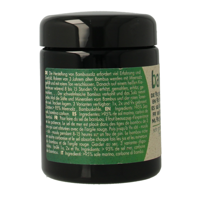 Bambu Salz Sel de bambou très gros grain brûlé 9 fois 270 g