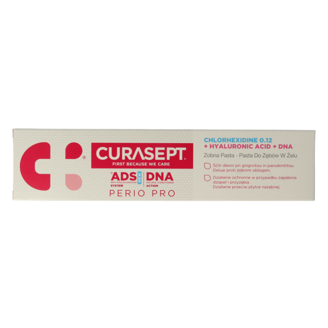 Pasta de dientes Curasept ADS DNA Perio Pro 712 CHX 0,12% + HA 75 mililitros
