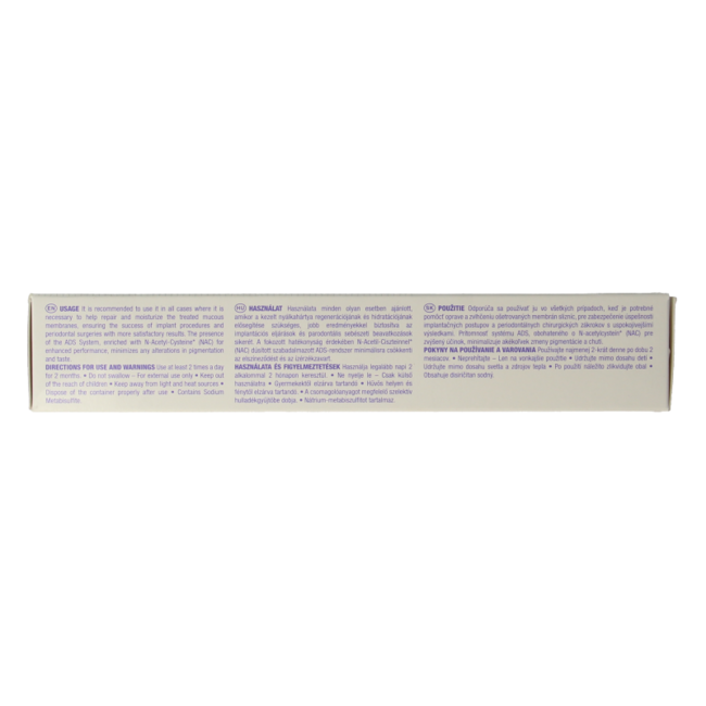 Pasta de dientes Curasept ADS DNA Implant Pro 720 CHX 0,20% + HA 75 mililitros
