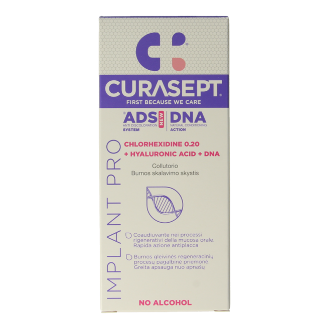 Curasept ADS DNA Implant Pro CHX 0,20% + HA collutorio 200 Millilitri