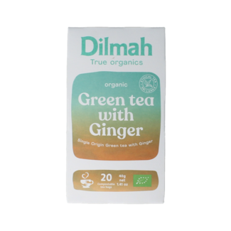 Dilmah Dilmah Green tea with ginger bio 20 Zakjes