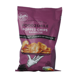 Food2Smile Food2Smile Popped chips barbacoa 90 gramos