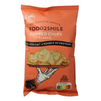 Food2Smile Food2Smile Popped chips classic 90 Gram