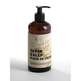 Aleppo Soap Co Mydło w płynie Aleppo Soap Co Savon d'Alep, kwiat bawełny, 500 mililitrów