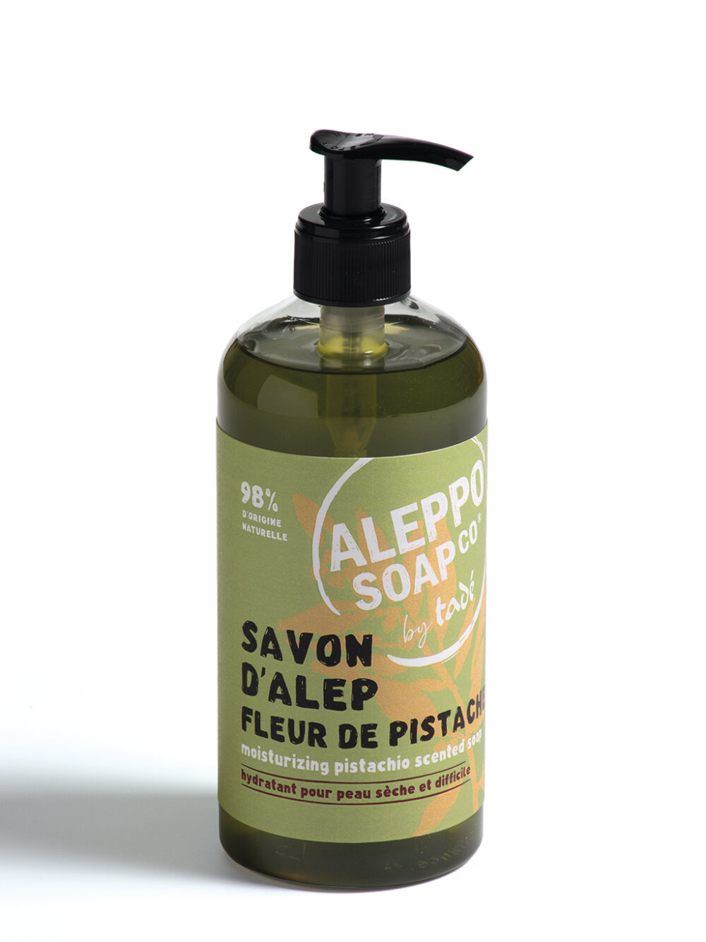 Aleppo Soap Co Savon d'Alep líquido flor de pistacho 500 Mililitros