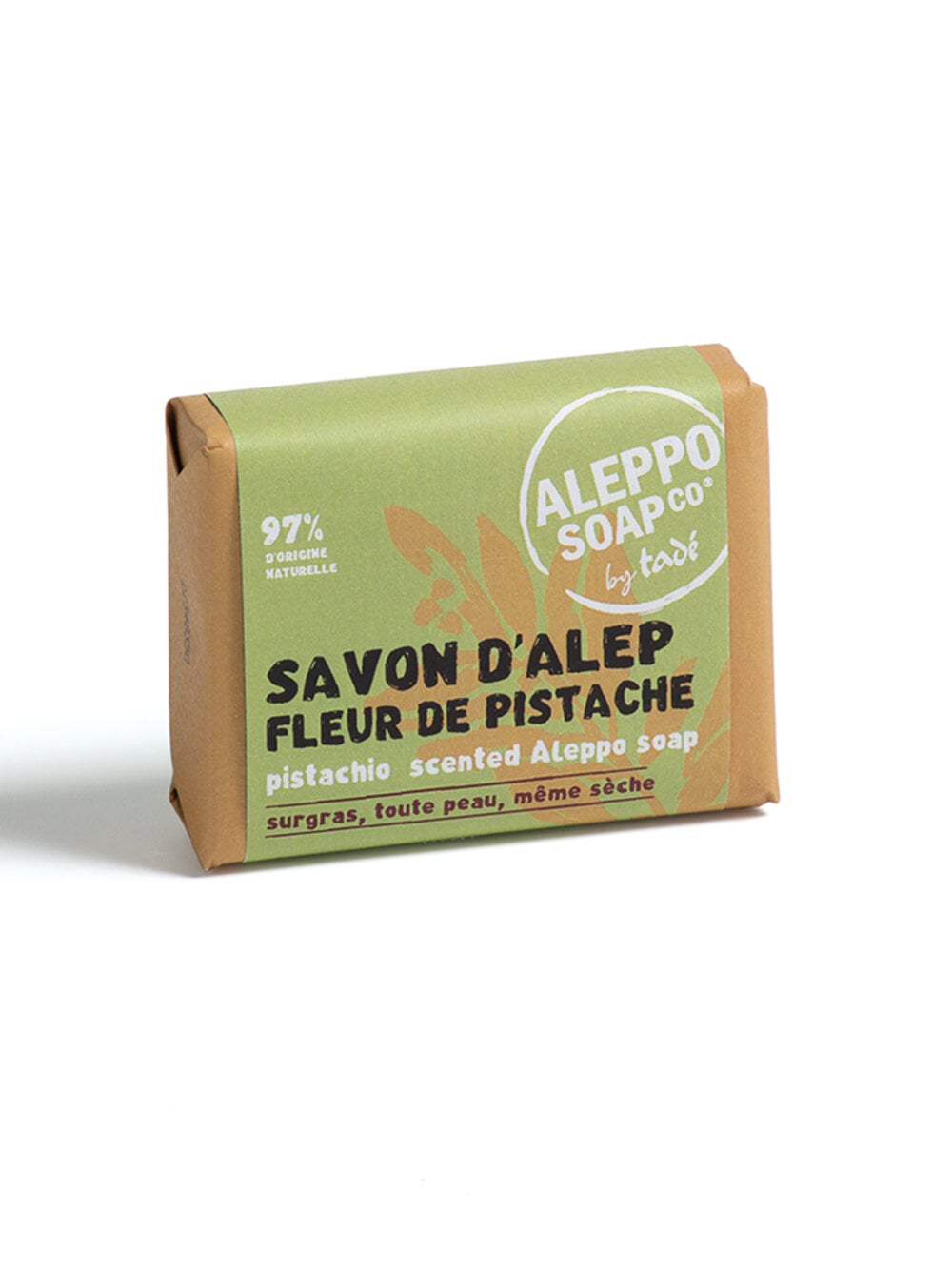 Aleppo Soap Co Savon d'Alep fleur de pistache 100 Gramos