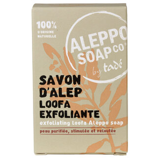 Aleppo Soap Co Jabón de Alepo con lufa exfoliante 150 Gramos