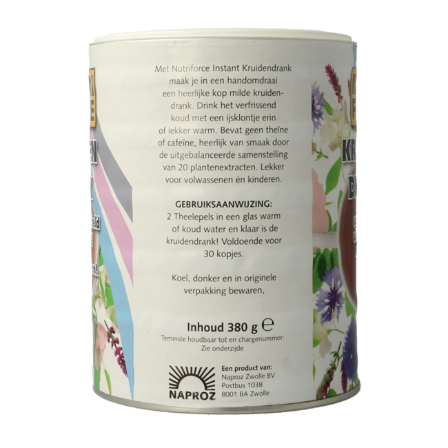 Nutriforce Instant té de hierbas 380 gramos