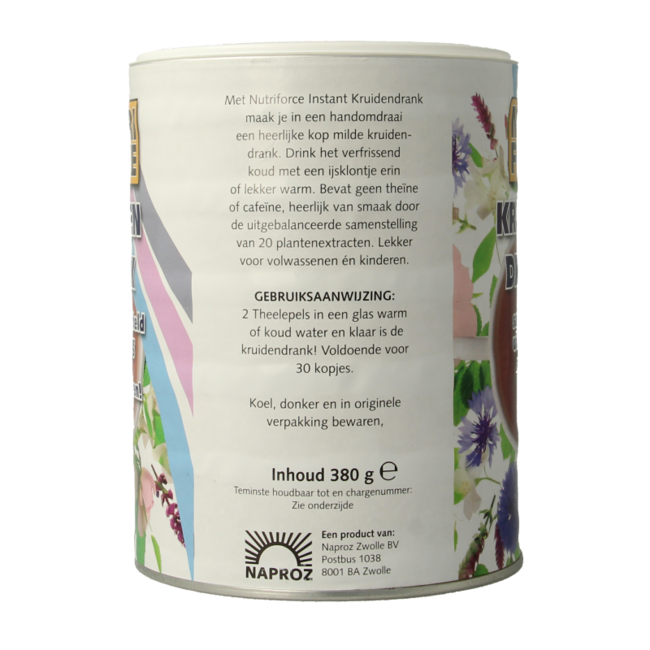 Nutriforce Té de hierbas instantáneo 380 gramos