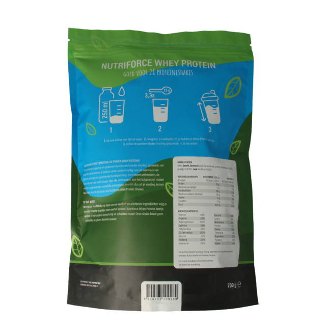 Nutriforce Białko serwatkowe (Whey Protein) 700 Gram
