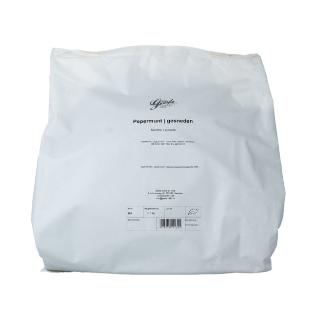 Foglie di Menta Piperita Geels Tagliate 1 Chilogrammo